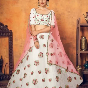 Thread & Sequins Embroidered Lehenga